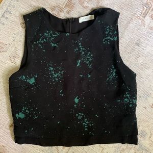 A.L.C Vintage Silk Crop Top